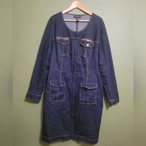 INC International Concepts Denim Utility Dress – Size 20W